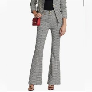 Derek Lam 10 Crosby Houndstooth Flared Pant